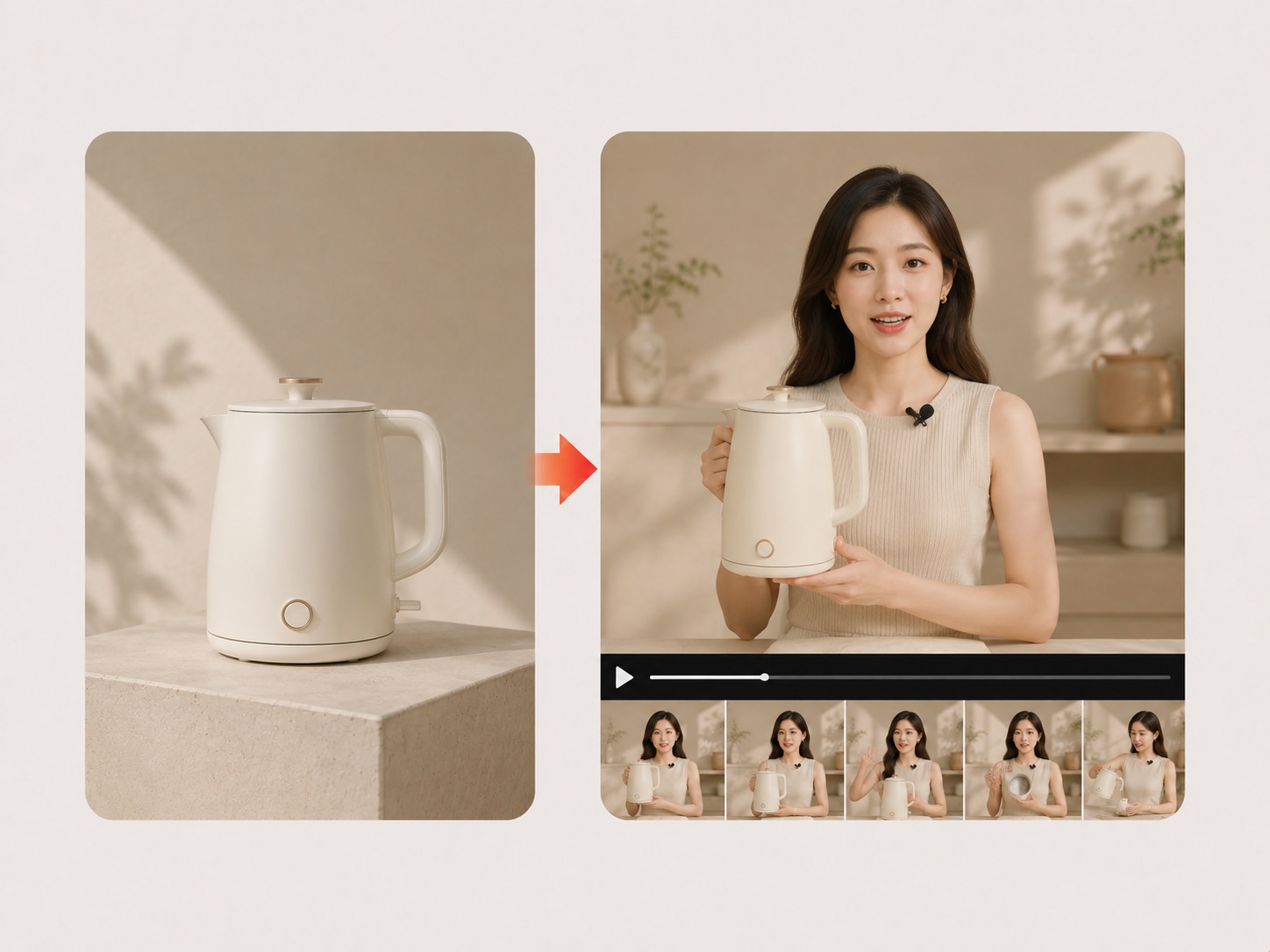 AI 生成电商口播视频画面
